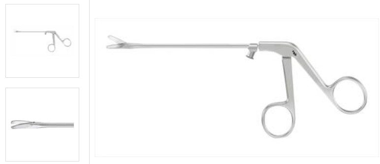 Назальні ножиці вліво вигнуті 130 мм